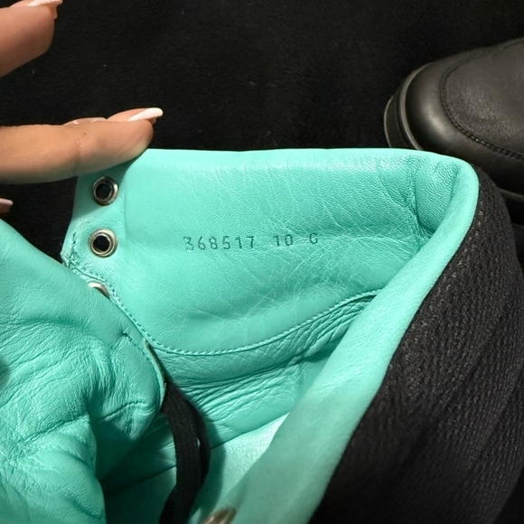 Gucci men sneakers black leather Ronnie Hi top sz.10 - Picture 3 of 17